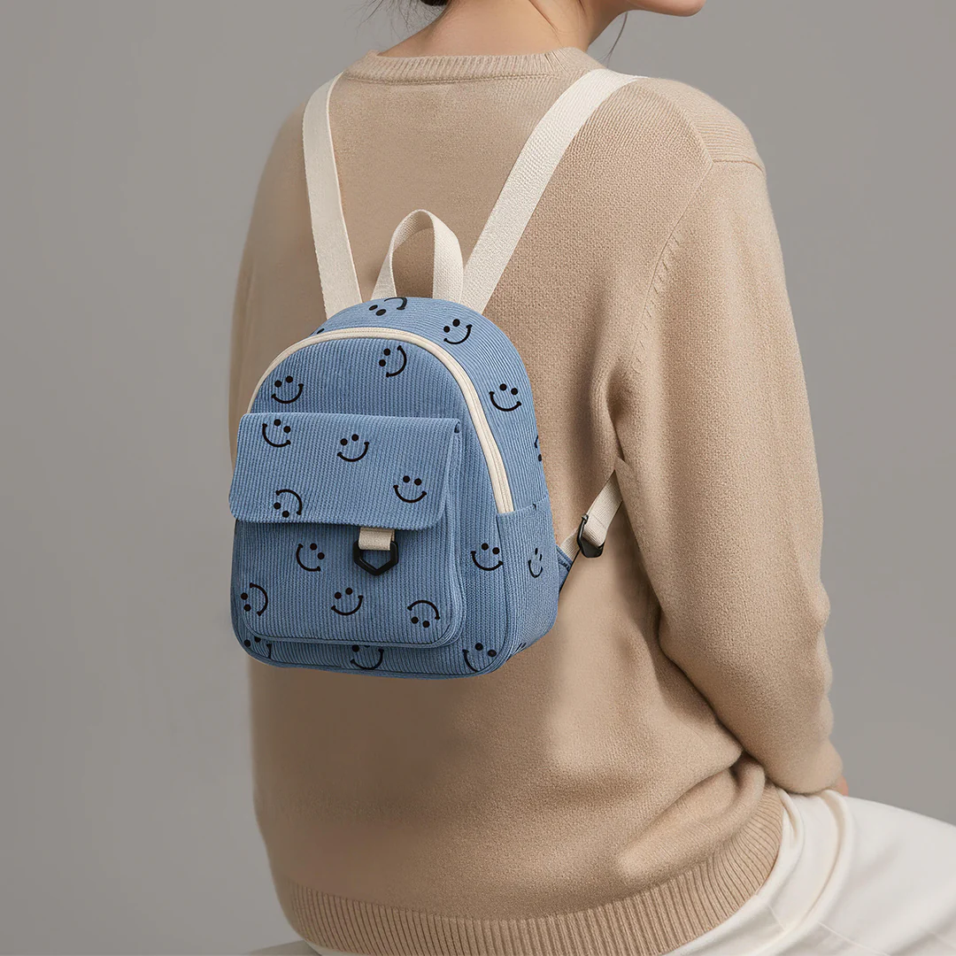 Corduroy Smile Backpack - Image 2