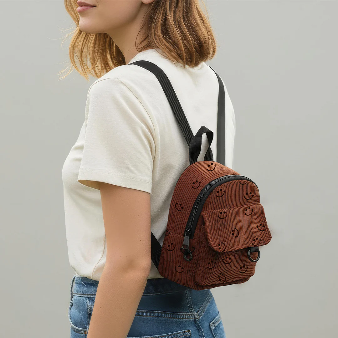 Corduroy Smile Backpack - Image 8