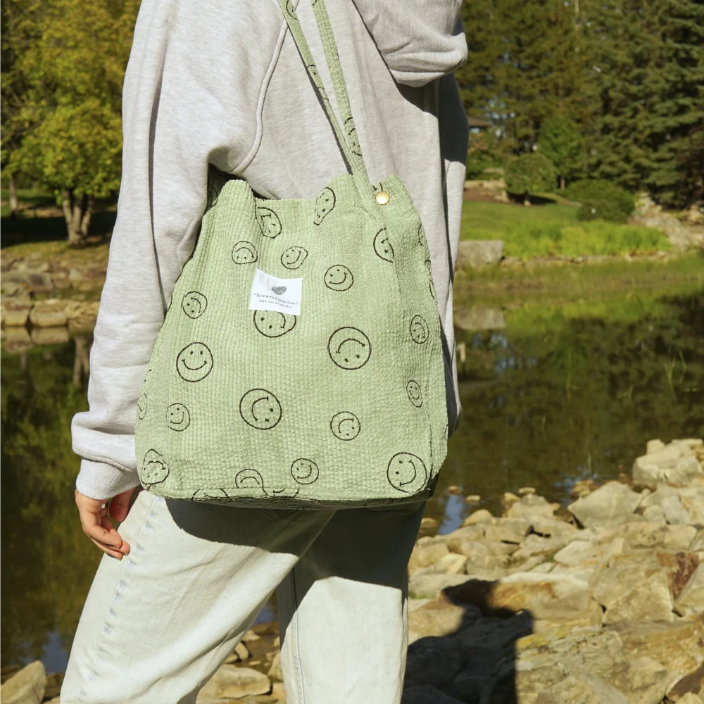 Corduroy Smile Bag - Image 15