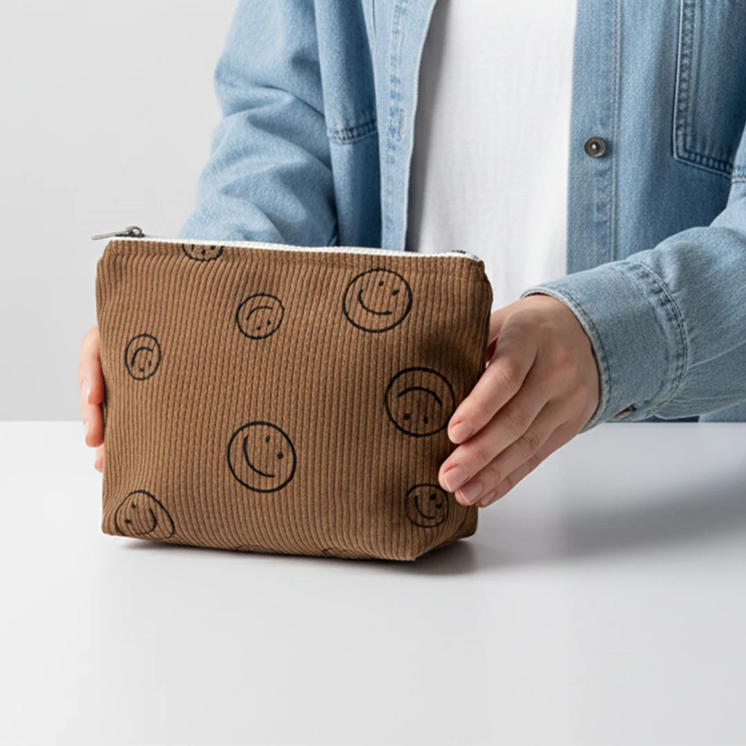 Corduroy Smile Cosmetic Bag - Image 8
