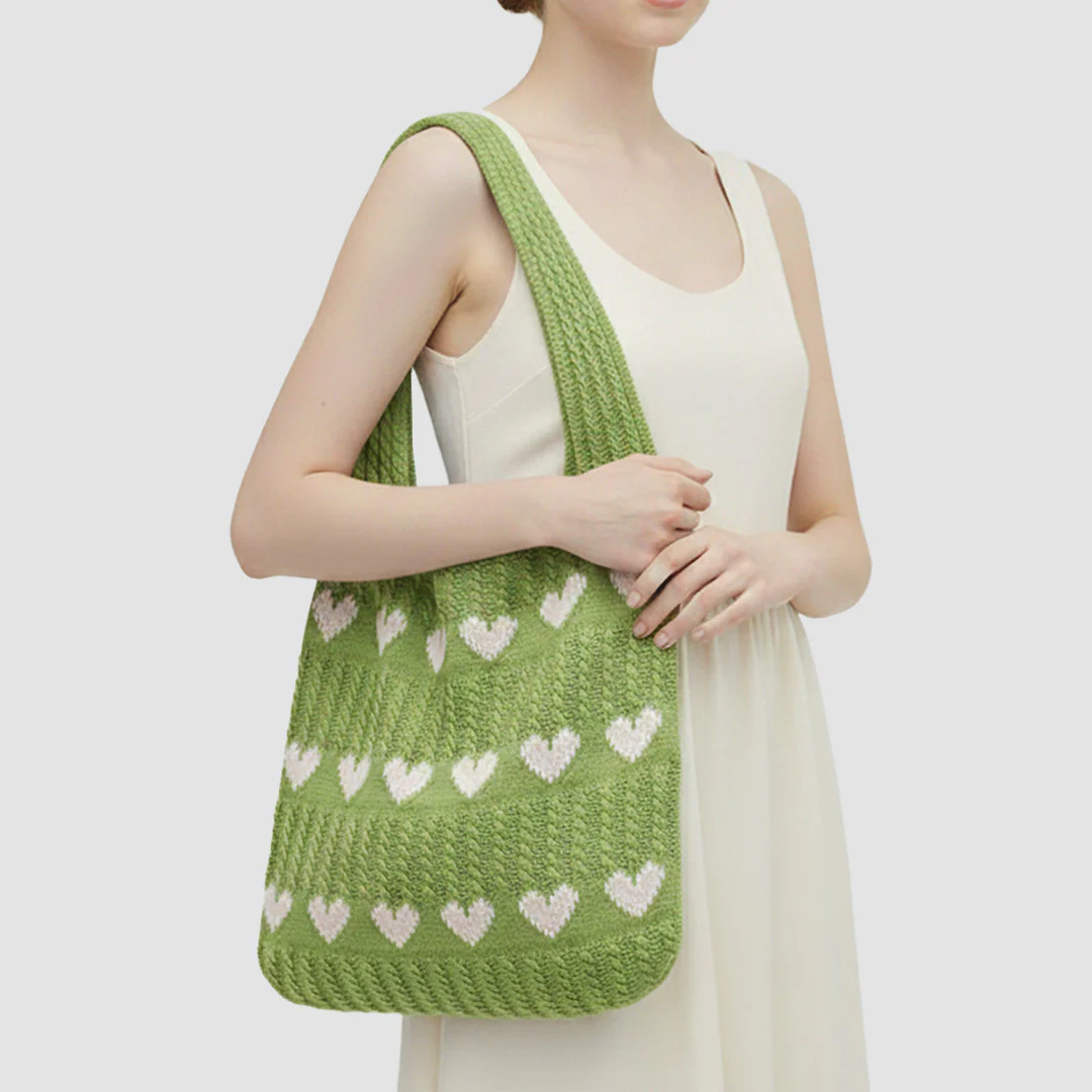 Knitted Heart Bag - Image 12
