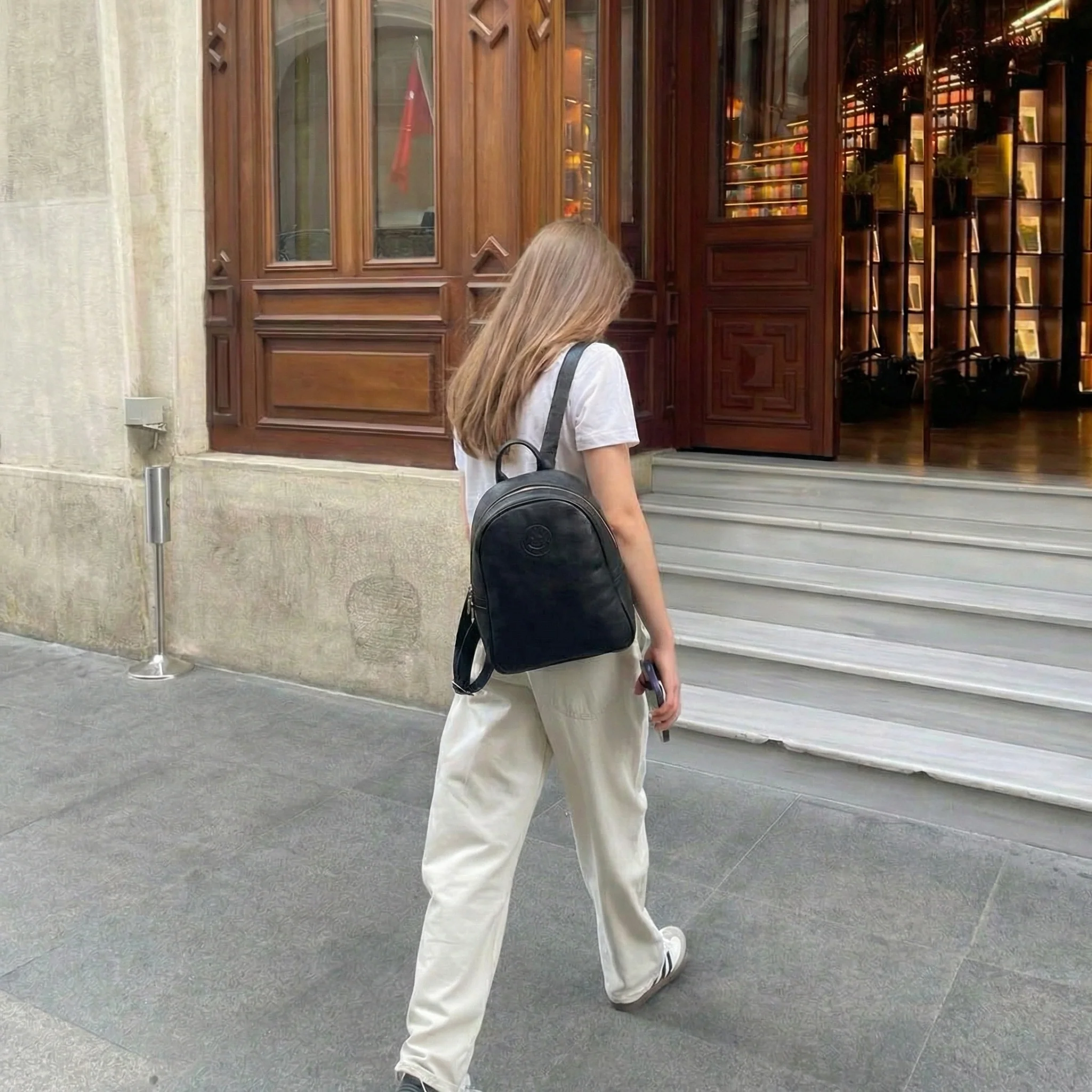 Leather Smile Backpack - Image 7