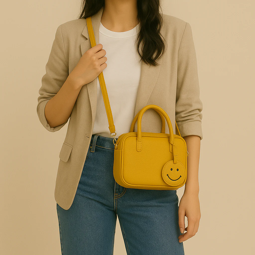 Leather Smile Crossbody - Image 3
