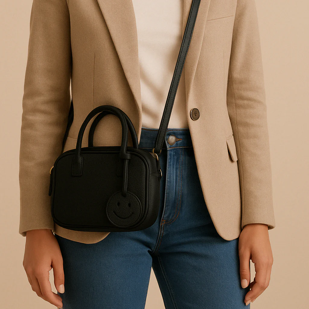 Leather Smile Crossbody - Image 8