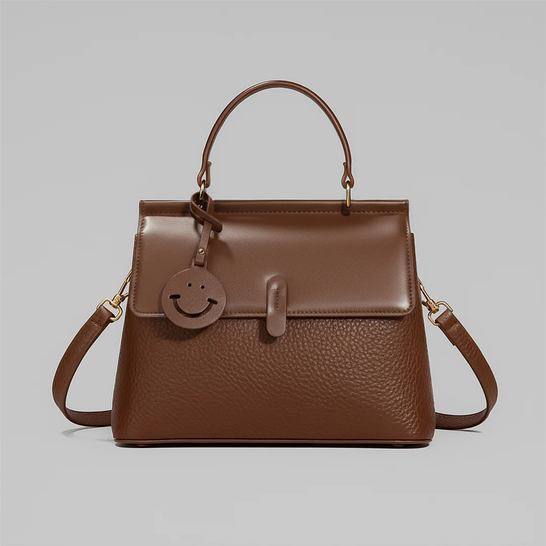 Leather Smile Messenger Bag - Image 4